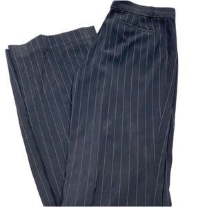 Tahari black pin striped career pants size 2